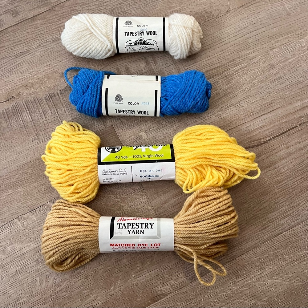 4 PCs Multi Brands‎ Tapestry Needlepoint Yarn Skein 100% Virgin Wool Mothproof